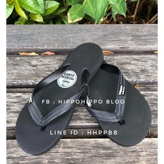 Hot sale!!! สินค้ามีจำนวนจำกัด .ดำล้วน Black Hippo shoe รองเท้าแตะฮิปโป ALL SIZE 36=37-38-39-40-41-42-43-44-45-46-47-4
