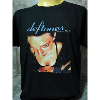 【cotton Tshirts👕】🔥 เสื้อวงนำเข้า Deftones Around The Fur Nu Metal Limp Bizkit Korn Papa Roach System Of A Down  Style