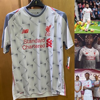 [ของแท้] เสื้อแขนสั้น Liverpool Third KIT 2018-2019 Size M, L, XL มือหนึ่ง ของแท้ ป้ายห้อย