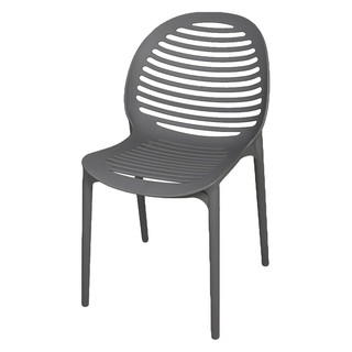 PLASTIC CHAIR SPRING GREY เก้าอี้ พลาสติก PP  สีเทา โต๊ะและเก้าอี้ เฟอร์นิเจอร์นอกบ้าน สวนและอุปกรณ์ตกแต่ง PLASTIC CHAIR