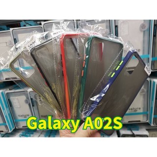 Samsung Galaxy A02s TPU  ขอบสี ฝาหลัง ขุ่นใส คลุมครอบเครื่อง กันกระแทก