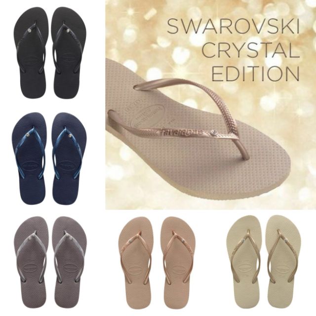 Havaianas slim sales crystal silver