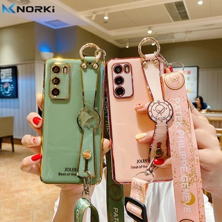 เคสโทรศัพท์มือถือ ซิลิโคนนิ่ม พร้อมสายคล้องมือ สําหรับ Redmi Note 11 11S 11Pro Note 10 10S 10Pro Note 9 9S 9Pro Max