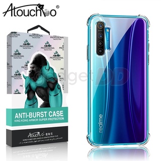 Atouchbo Realme 7Pro/ 7 / C11 / XT / X2 / 6Pro / 6 / 5Pro / 5S / 5 / 5i / C3 / 3 / 3 Pro เคสกันกระแทกใส ขอบนิ่ม-หลังแข็ง