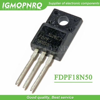 10PCS FDPF18N50 18N50 500V 18A N-Channel MOSFET TO-220F FDPF51N25