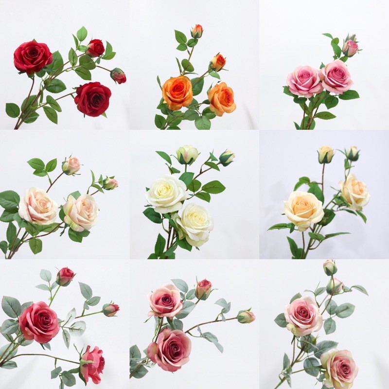 🌹กุหลาบเกาหลี/ฟินแลนด์ประดิษฐ์ 💫มีทั้งหมด 11 สีค่ะ (พร้อมส่ง💯)
