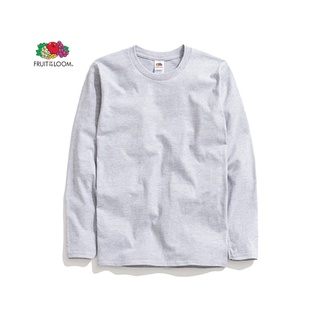 Fruit of The Loom® Classic Long Sleeve Grey เสื้อยืดแขนยาว - เทา