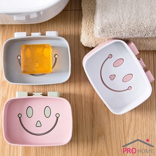 กล่องสบู่ หน้ายิ้มติดผนังได้ ไม่ต้องเจาะผนัง Smiley soap box