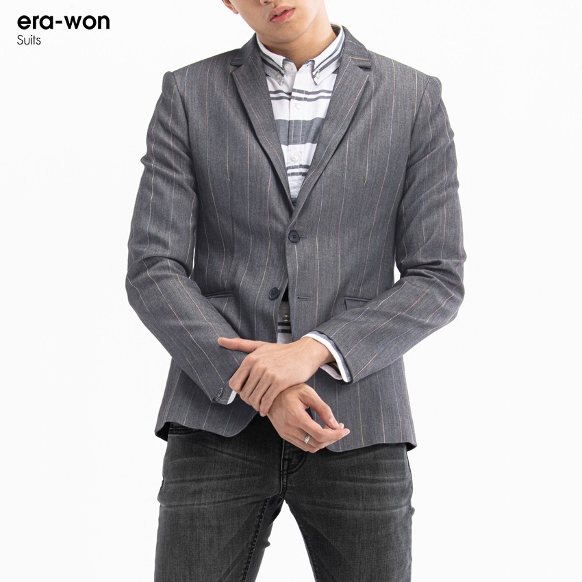 era-won เสื้อสูท ทรงสลิม รุ่น Blazer Laser สี Laser Grey