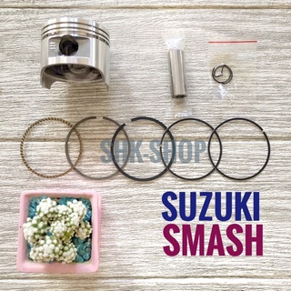 ชุดลูกสูบ Suzuki SMASH (12140-09G00-0) ลูกสูบ + แหวน  + สลัก + กิฟล็อค