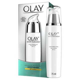 Olay White Radiance Light Perfecting Day Lotion โอเลย์ ไวท์ เรเดียนซ์ ผลิตภัณฑ์บำรุงผิวหน้าผสมสารป้องกันแสงแดด 75 มล.