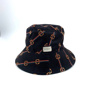  GUCCI GREEN REVERSIBLE PRINT SHELL NYLON BUCKET HAT