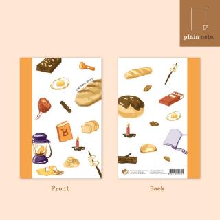 BUN NOTEBOOK 1 แถบส้ม [PLAIN] : Bunbooks