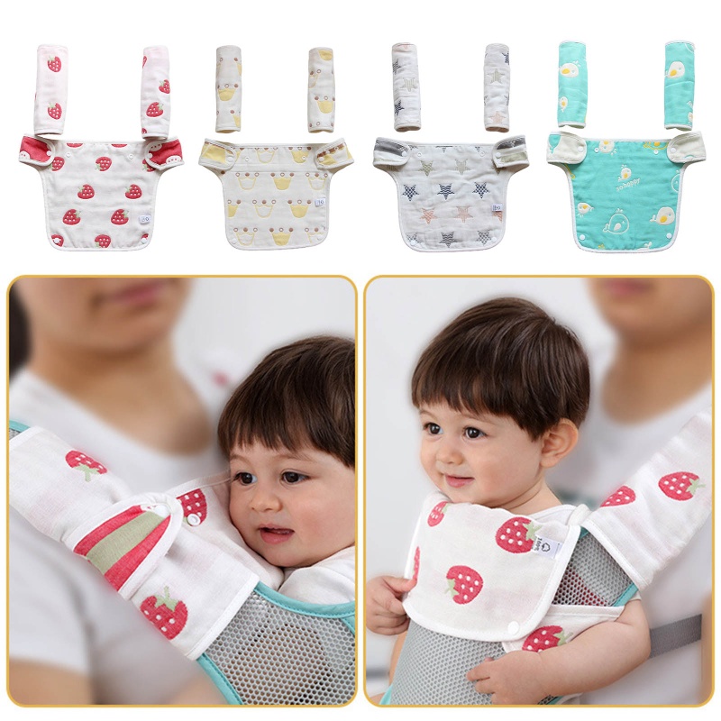 Innlike1 Baby Bib สตูลเอวสําหรับ Carrier ฝาครอบป้องกันผ้าเช็ดตัวน้ําลาย Feeding Burp Clot