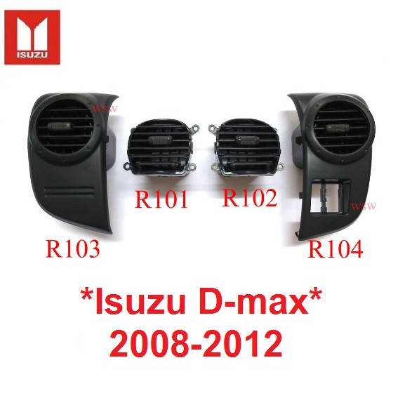 เลือก ช่องแอร์ ISUZU D-MAX dmax 2007 - 2011 HOLDEN RODEO อีซูซุ ดีแม็กซ์ แอร์ ช่องปรับแอร์ ชุดแอร์ ช่องลมแอร์ ดีแมค