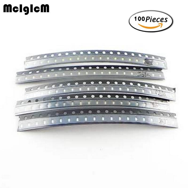 0603 SMD LED ชุด DIY สีแดงสีเหลืองสีฟ้าสีเขียวสีขาวสี 5 สีแต่ละชิ้นอิเล็กทรอนิกส์ 20 ชิ้น