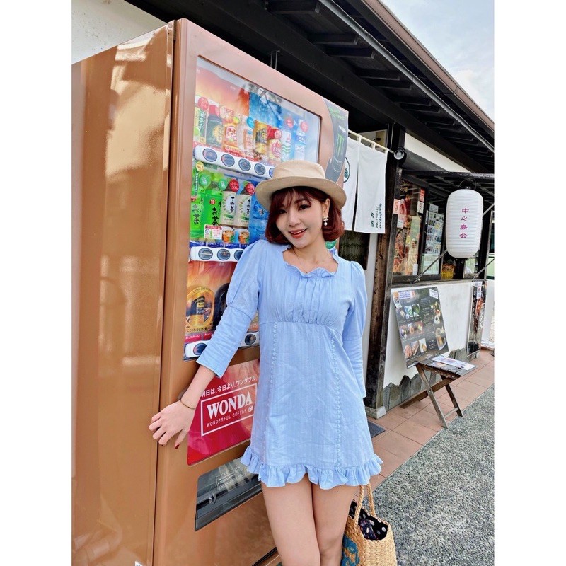Blue Sugar dress_YQKoreanshop มือ 1 แค่ลองค่ะ 🐳