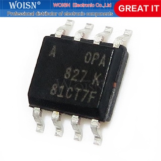 1pcs/lot pcs/lot OPA827AIDR OPA827AID OPA827 SOP-8 OPAMP JFET 22MHZ In Stock