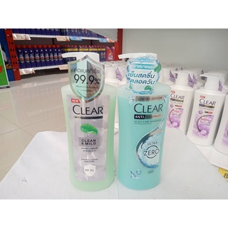 เคลียร์ Clear แชมพูเคลีย หัวปั้ม ยาสระผม แชมพูสระผม แชมพูขจัดรังแค สูตร เคลียร์แชมพู สีฟ้าใส อัลตร้าซีโร่ คลีนแอนด์มา