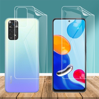 ฟิล์มไฮโดรเจล TPU นิ่ม แบบใส บางพิเศษ ป้องกันหน้าจอ ด้านหลัง เต็มจอ สําหรับ Xiaomi Redmi Note 11 11S Note11 6.43 นิ้ว