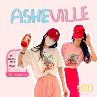 ASHEVILLE|เสื้อยืดงานนำเข้า