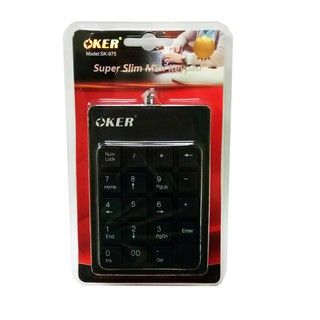 Keyboard OKER SK-975 คีย์บอร์ด แป้นตัวเลข Numberic Mini Keypad