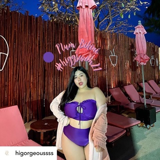 Plum Bikini 💜 | ชุดว่ายน้ำทูพีชสาวอวบ ✨