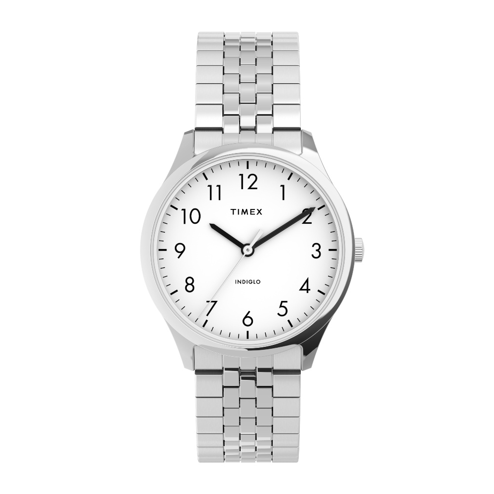 Timex TW2U40300 Modern Easy Reader นาฬิกาข้อมือผู้หญิง สายสแตนเลส Silver-tone หน้าปัด 32 มม.