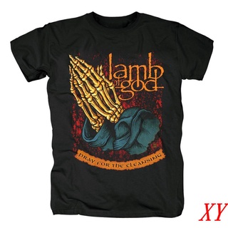 Xy เสื้อยืดคอกลม แขนสั้น ผ้าฝ้าย พิมพ์ลายคลื่น Lambofgad สําหรับผู้ชาย