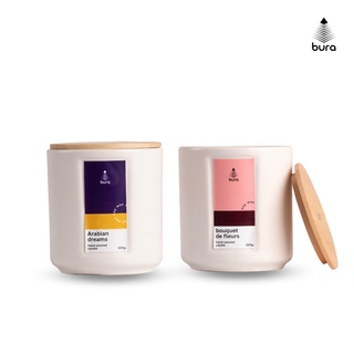 (กลิ่นใหม่!) Soy Candle เทียนหอมไขถั่วเหลืองบูระ