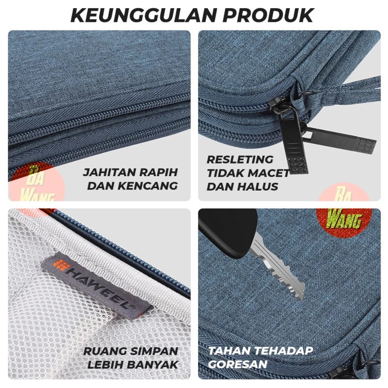 HAWEEL Travel Pouch Gadget กระเป๋าอเนกประสงค์ ออแกไนเซอร์ สายชาร์จ thumbnail 5