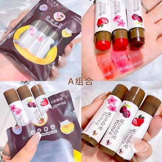 CAPPUVINI WONDER HONEY LIPSTICK CP47 เซตลิปสติก ลิปน้ำผึ้ง เนื้อมอยส์ ฉ่ำวาว ชุ่มชื่น นุ่มละมุน มี 3 แบบให้เลือก