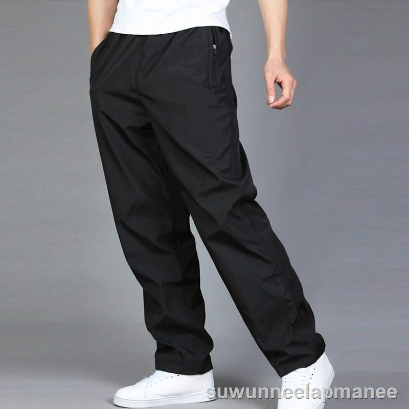 Sports pants men spring and summer thin trend mens elastic casual ...