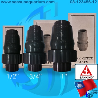 Sanking Ball Check Valve 1/2" 3/4" 1" ข้อต่อ กันน้ำย้อน ท่อ UPVC เกลียวใน2ข้าง ไม่เป็นสนิม none return pipe