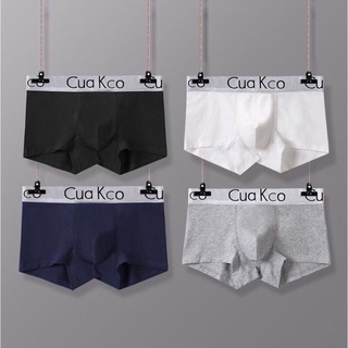 กางเกงในชายขาสั้น CK Cuo Kco ทรงTrunk ผ้าcotton เนื้อผ้านิ่ม ใส่สบาย