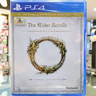 (โซน3-ภาษาอังกฤษ) มือ1 The Elder Scrolls Online Tamriel Unlimitied แผ่นเกมPS4 แผ่นPS4 (เกมออนไลน์ Only Only)