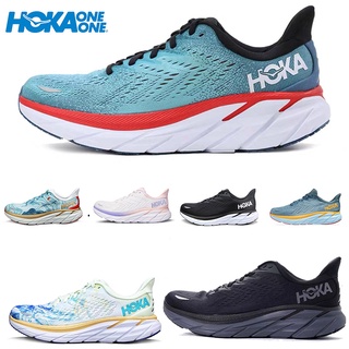 Hoka ONE ONE Clifton 8 รองเท้าวิ่งลําลอง ระบายอากาศ ดูดซับแรงกระแทก ขนาดใหญ่ สําหรับผู้ชาย ผู้หญิง