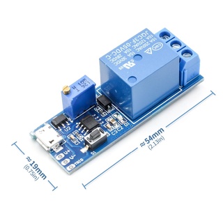 โมดูลรีเลย์ตั้งเวลา แรงดันกว้าง 5V-30V