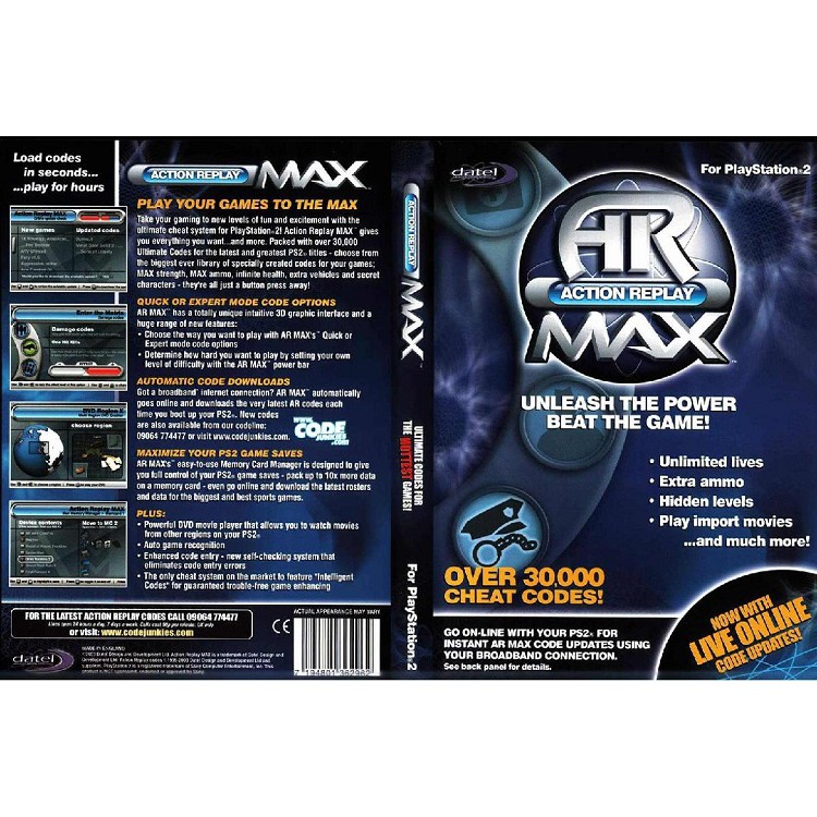 ACTION REPLAY MAX [PS2 US : CD 1 Disc]