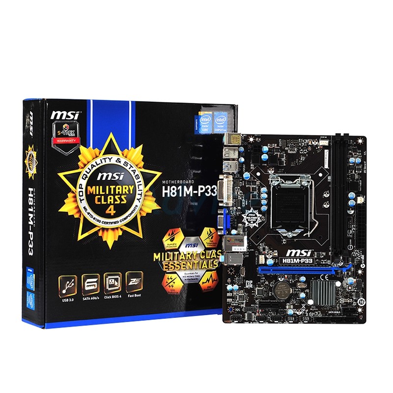 เมนบอร์ด H81M- P33 (1150)