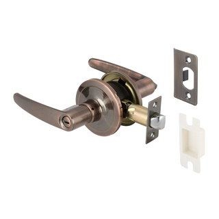 ลูกบิดก้านโยก 489.10.807 HAFELE ห้องทั่วไป สีทองแดงรมดำ (MATT SILVER ENTRANCE LEVER LOCK SET) ลูกบิด