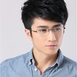 Eyewear Accessories กรอบแว่นสายตา (รุ่น : oem ) Black frame Metal Titanium