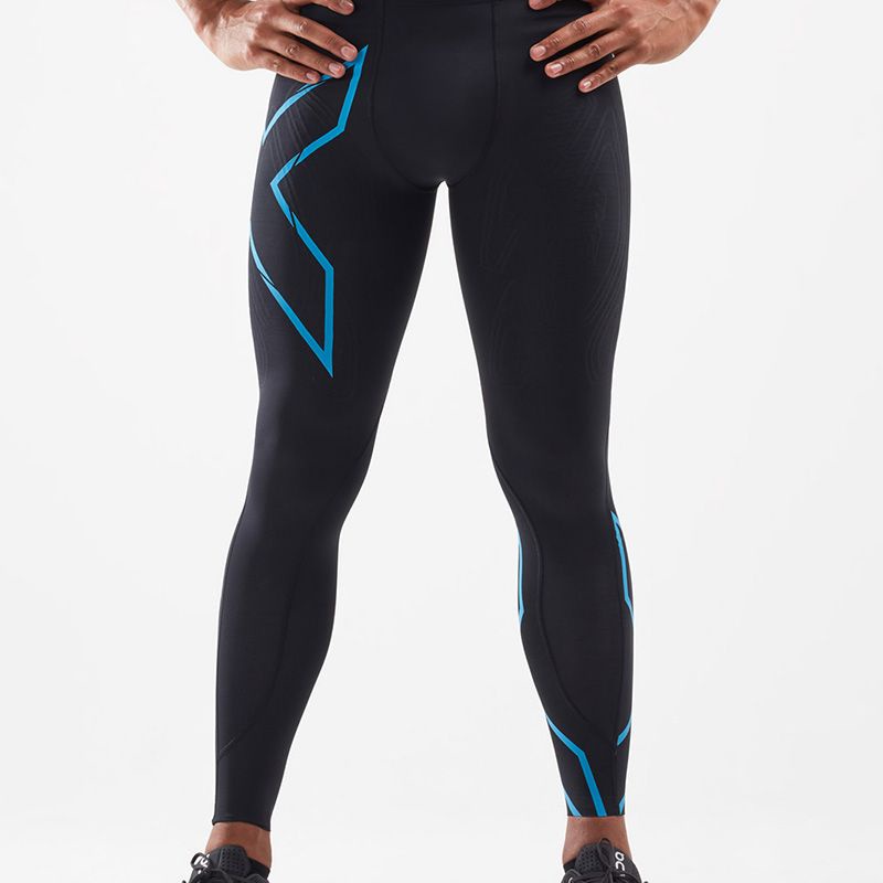 2XU กางเกงรัดรูป MCS RUN COMP TIGHT W BACK STOR Men#MA5305B-BLKUAF