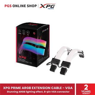 XPG PRIME ARGB EXTENSION CABLE - VGA (สายเคเบิ้ลสำหรับเมนบอร์ด) Stunning ARGB lighting effect, 8-pin VGA connector