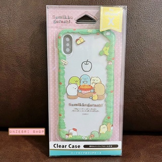 Case iPhone X from Japan แบบแข็ง ลาย Sumikko Gurashi กรอบเขียว