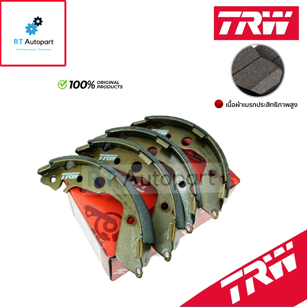 TRW ผ้าดรัมเบรคหลัง Honda City ZX ปี02-07 / ผ้าเบรค ผ้าเบรค / GS7848
