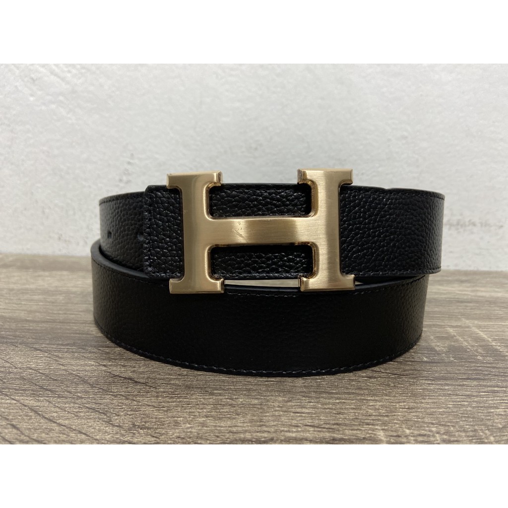 เข็มขัดหนัง Hermes Paris หนังแท้ สีดำ  มีขนาด 27-40 นิ้ว มีสินค้าพร้อมส่ง