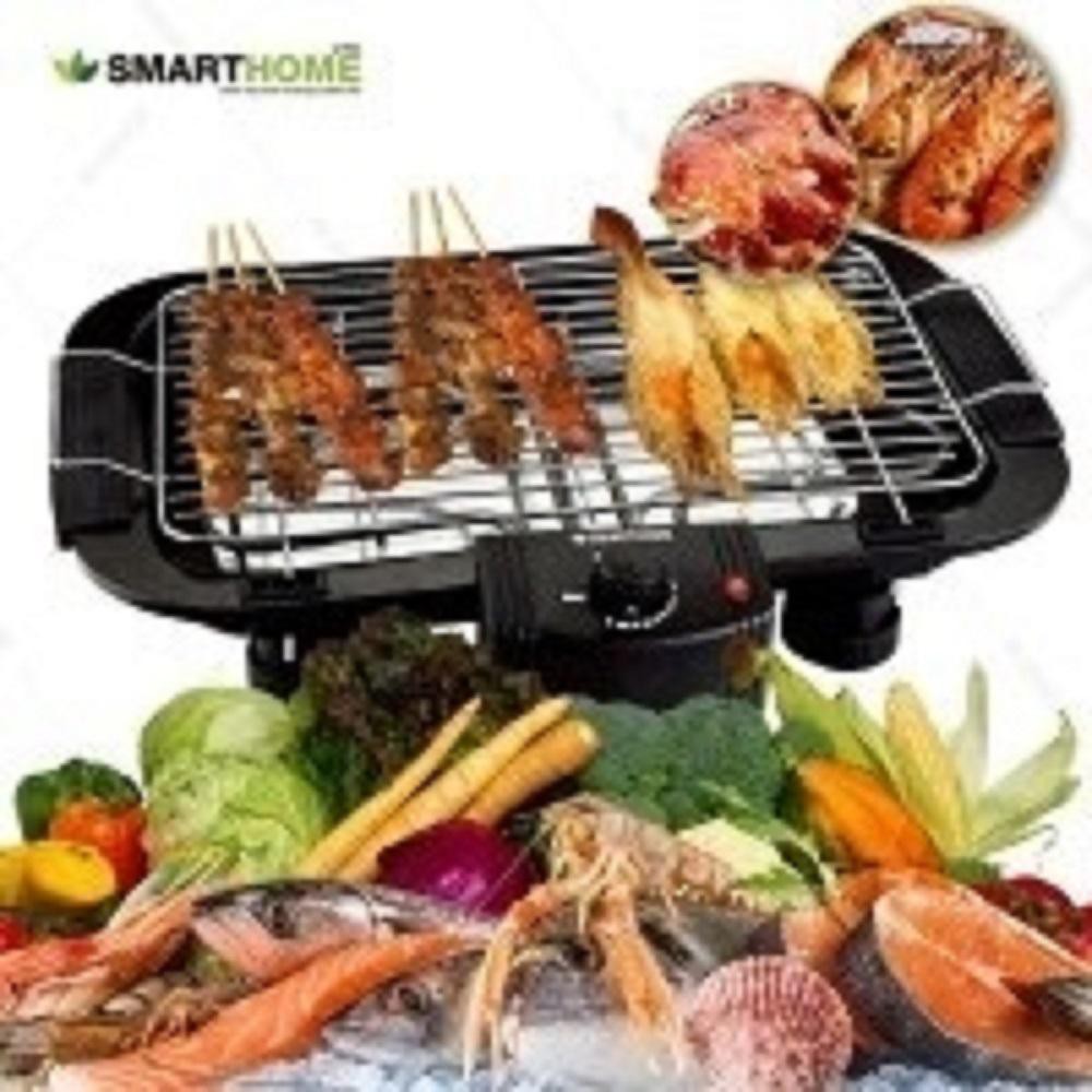 เตาปิ้งย่างไฟฟ้า ไร้ควัน เตาย่างบาร์บีคิวไฟฟ้า SMART HOME รุ่น SM-BBQ2000, Electric BBQ, Electric Grill