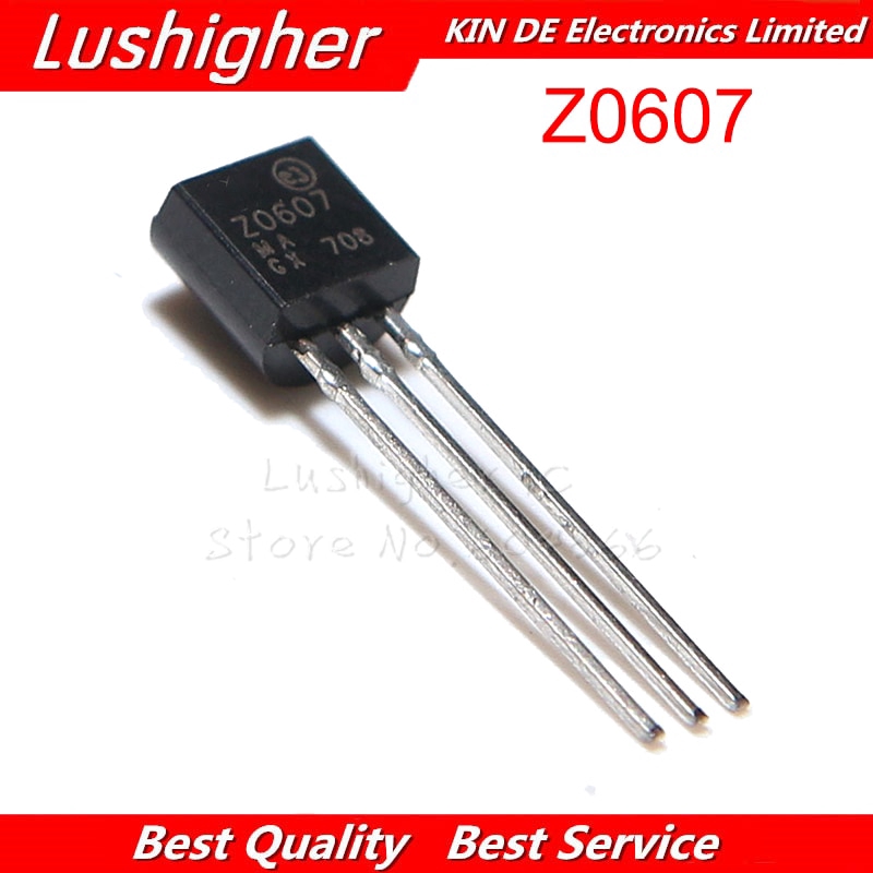20PCS Z0607 TO-92 Z0607MA TO92 Triacs 0.8 Amp 600 โวลต์ใหม่