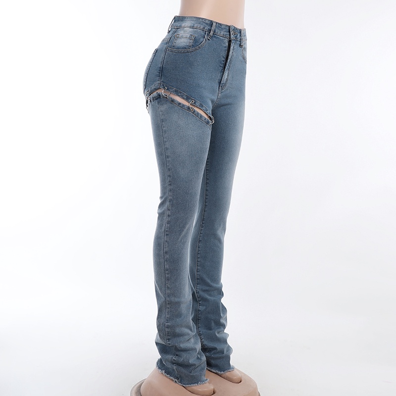 パンツ gimmick leather cotton denim pants y2k gimmick leather cotton denim pants y2k